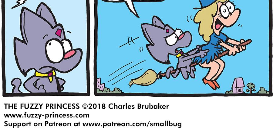 The Fuzzy Princess - Episode 341, Page 1: 2018-11-21-A Familiar Gag